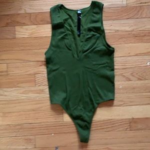 Urban Outfitters Forest Green Bodysuit